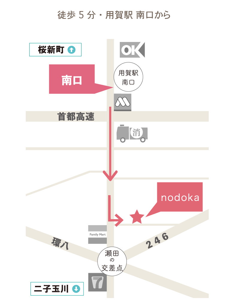 nodokaの地図